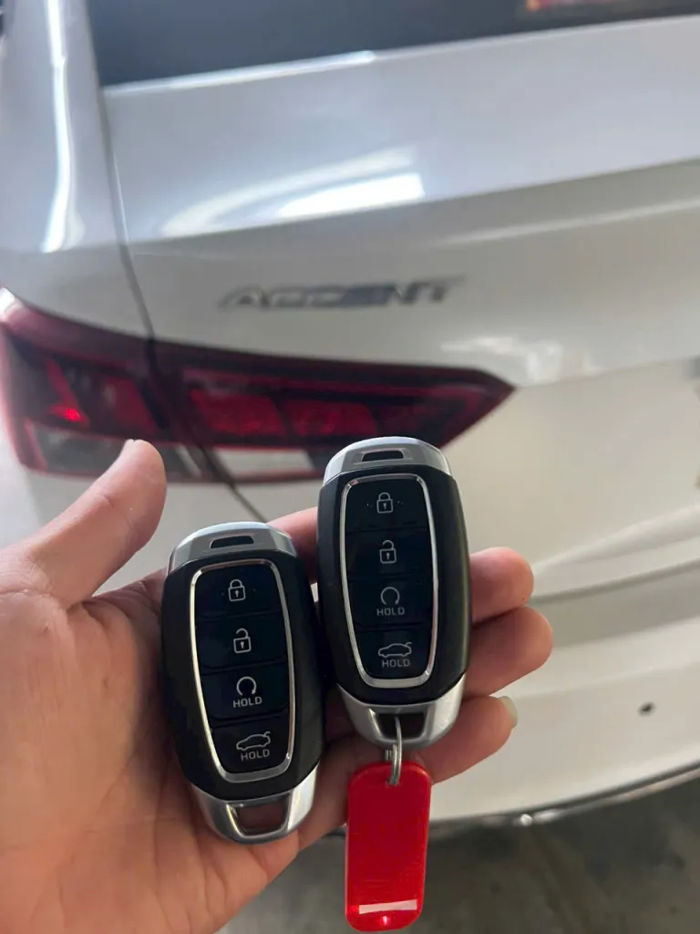 Làm chìa khóa Hyundai Accent – ảnh thực tế 1